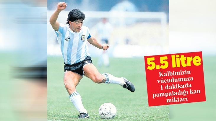 Normal kalp 250 gram Maradona’nınki 503’müş!